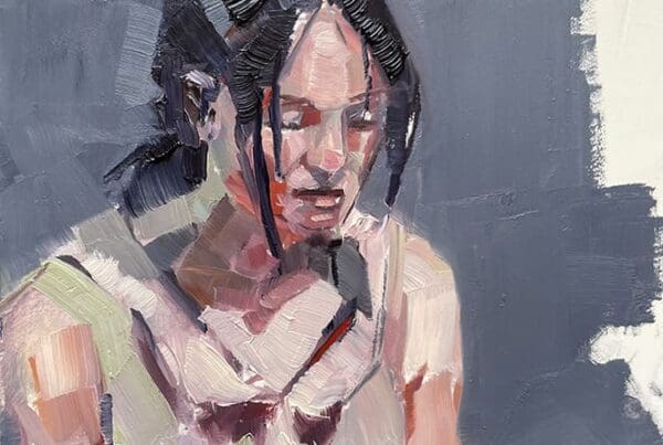Hestia no.2, oil on panel, 6x6in, 11-24