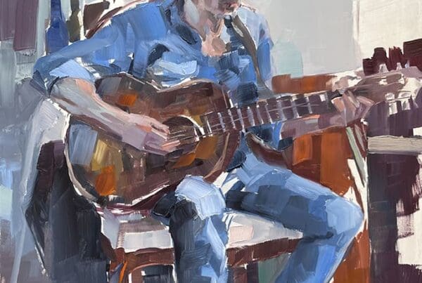Orpheus no.2, oil on panel, 14x12in, 12-24