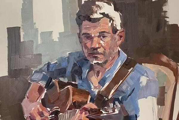 Orpheus no.3, oil on panel, 12x12in, 12-24